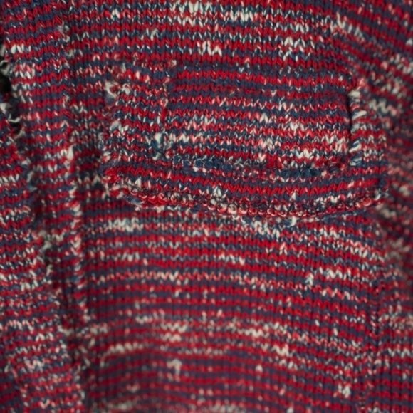 Isabel Marant Étoile Ariana Burgundy Tweed Boucle Jacket - Picture 6 of 8